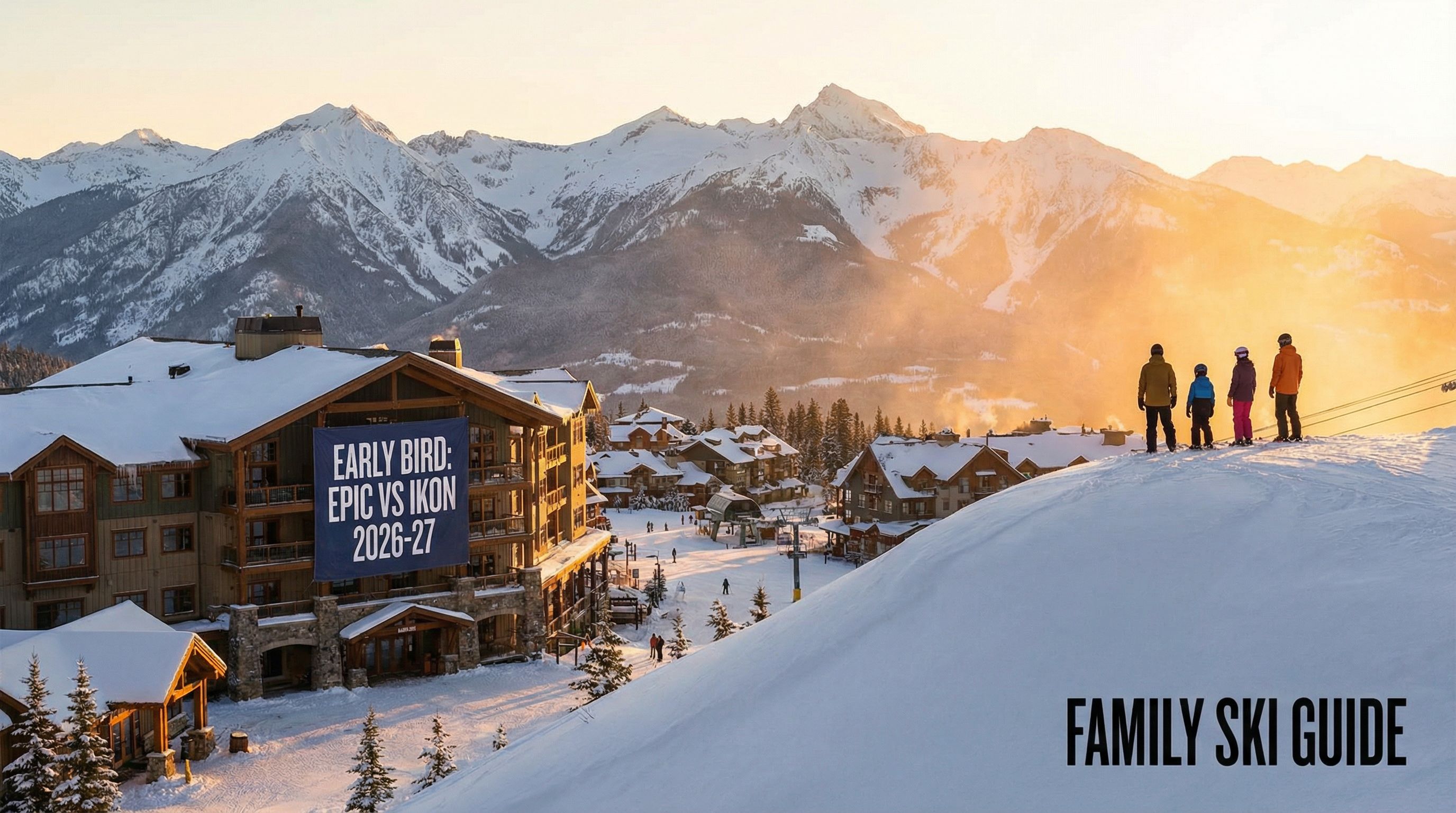Epic vs Ikon Pass 202627 Early Bird Family Guide Snowthere